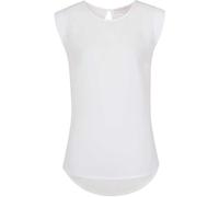 French Connection Damen Top Classic Polly Plains Capped, Einfarbig, Gr. 38 (Herstellergröße:Medium), Weiß