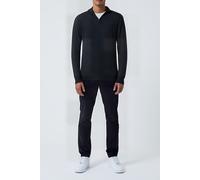 French Connection Half Zip Knit Sweater Charcoal Mel Größe: XXL | Turtlenecks Outlet | Herren | Schwarz