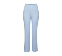 Homewearhose FRENCH CONNECTION, Damen, Gr. 40/42, N-Gr, blau (blau, meliert), Rippstrick, Obermaterial: 50% Viskose (LENZING ECOVERO), 28% Polyester, 22% Polyamid, meliert, unifarben, modisch, bequem 
