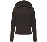 Kapuzenpullover FRENCH CONNECTION, Damen, Gr. 40/42, braun, Strick, Obermaterial: 33% Nylon, 32% Polyacryl, 30% Baumwolle, 5% Elasthan, Zopfmuster, hüftlang, Rundhals, Rippstrickbündchen, Pullover Kap