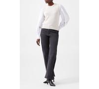 French Connection Klara Flec Mix Jumper Grey Oatmeal Mix Größe: L | Strickpullover Outlet | Damen | Grau