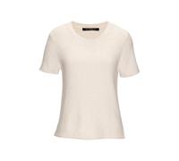 Kurzarmpullover FRENCH CONNECTION, Damen, Gr. 40/42, sand, Strick, Obermaterial: 55% Polyacryl, 45% Polyamid, unifarben, figurumspielend hüftlang, Rundhals, Rollkante, Pullover (37480901-40) sand