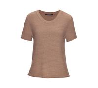 Kurzarmpullover FRENCH CONNECTION, Damen, Gr. 40/42, taupe, Strick, Obermaterial: 55% Polyacryl, 45% Polyamid, unifarben, figurumspielend hüftlang, Rundhals, Rollkante, Pullover (51317565-40) taupe