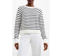 French Connection Lillie Mozart Strp Crw Nk Jmpr Summer Wh/utility Bl Größe: XS | Strickpullover Outlet | Damen