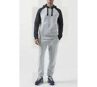 French Connection Logo Overhead Raglan Sweat Hoodie Dk Navy/lgt Grey Mel Größe: XXL | Kaputzenpullis Outlet | Herren | Grau