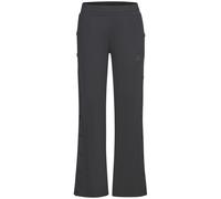 Loungepants FRENCH CONNECTION, Damen, Gr. 48/50, N-Gr, grau (anthrazit), Obermaterial: 70% Viskose, 25% Polyamid, 5% Elasthan, unifarben, bestickt, modisch, bequem lang, Hosen, mit Druckknöpfen seitli