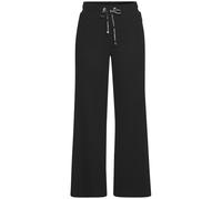 Loungepants FRENCH CONNECTION, Damen, Gr. 36/38, N-Gr, schwarz, Obermaterial: 78% Polyester, 19% Viskose, 3% Elasthan, unifarben, modisch, bequem lang, Hosen, in gerippter Strickoptik (24002834-36) sc