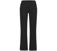 Loungepants FRENCH CONNECTION, Damen, Gr. 44/46, N-Gr, schwarz, Obermaterial: 70% Viskose, 25% Polyamid, 5% Elasthan, unifarben, bestickt, modisch, bequem lang, Hosen, mit Druckknöpfen seitlich am Bei