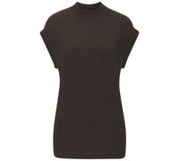 Pullunder FRENCH CONNECTION, Damen, Gr. 36/38, braun, Strick, Obermaterial: 33% Nylon, 32% Polyacryl, 30% Baumwolle, 5% Elasthan, Zopfmuster, figurumspielend hüftlang, Rundhals, Pullover (43929333-36)