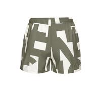 Pyjamashorts FRENCH CONNECTION, Damen, Gr. 38, N-Gr, grün, weiß, gemustert, Web, Obermaterial: 100% Viskose, gemustert, loose fit kurz, Hosen, in gewebter Hemdenqualität (34815400-38) grün, weiß, gemu