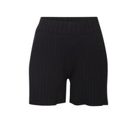 Shorts FRENCH CONNECTION, Damen, Gr. 44/46, N-Gr, schwarz, Rippstrick, Obermaterial: 50% Viskose (LENZING™ ECOVERO™), 28% Polyester, 22% Polyamid, unifarben, bequem kurz, Hosen, in lockerer Weite, Lou