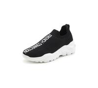 Sneaker FRENCH CONNECTION, Damen, Gr. 43, schwarz, Obermaterial: 100% Textilmaterial. Decksohle: 100% Textilmaterial. Futter: 100% Textilmaterial. Laufsohle: 100% Synthetik, unifarben mit Farbeinsatz,