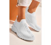 Sneaker FRENCH CONNECTION, Damen, Gr. 36, weiß, Obermaterial: 100% Textilmaterial. Decksohle: 100% Textilmaterial. Futter: 100% Textilmaterial. Laufsohle: 100% Synthetik, unifarben mit Farbeinsatz, Sc