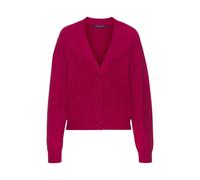 Strickjacke FRENCH CONNECTION, Damen, Gr. 48/50, rot, Feinstrick, Obermaterial: 72% Viskose, 28% Polyester, unifarben, figurumspielend taillenbedeckt, tiefer V-Ausschnitt, Rippstrickbündchen, Strickja