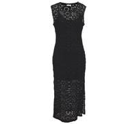 Strickkleid FRENCH CONNECTION "aus weicher Häkelspitze mit herausnehmbarem Unterkleid, Midikleid", Damen, Gr. 42, N-Gr, schwarz, Strick, Obermaterial: 100% Baumwolle. Unterkleid: 100% Polyester, unifa