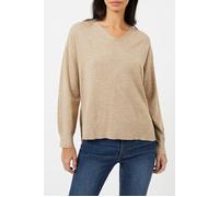 French Connection Supersoft Vee Camel Mel Größe: XS | Strickpullover Outlet | Damen | Braun