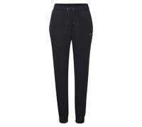 Sweathose FRENCH CONNECTION, Damen, Gr. 32/34, N-Gr, blau (dunkelblau), Rippware, Obermaterial: 81% Polyester, 15% Viskose, 4% Elasthan, meliert, casual, bequem lang, Hosen, aus weicher Rippstruktur, 