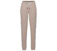 Sweathose FRENCH CONNECTION, Damen, Gr. 44/46, N-Gr, beige (sand), Sweatware, Obermaterial: 60% Baumwolle, 40% Polyester, unifarben mit Farbeinsatz, sportlich, bequem lang, Hosen, mit seitlichen Kontr