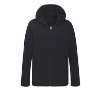 Sweatjacke FRENCH CONNECTION, Damen, Gr. 36/38, blau (dunkelblau), Rippware, Obermaterial: 81% Polyester, 15% Viskose, 4% Elasthan, meliert, casual, bequem hüftlang, Langarm normaler Saum, Sweatjacken