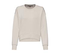 Sweatshirt FRENCH CONNECTION, Damen, Gr. 48/50, beige, Obermaterial: 55% Viskose (LENZING ECOVERO), 40% Polyester, 5% Elasthan, unifarben, Basic, bequem hüftlang, Rundhals, Langarm Bündchen, Sweatshir