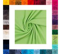 French Terry Maike von Swafing- Meterware- 0,25 m angeraut- Uni- Sommersweat (Hellgrün 603)