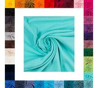 French Terry Maike von Swafing- Meterware- 0,25 m angeraut- Uni- Sommersweat (Mintgrün 261)