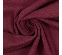 French Terry meliert Maike von Swafing- Meterware- 0,25 m - Uni - Öko-Tex Standard 100 - Sommersweat angeraut (Bordeaux 1937)