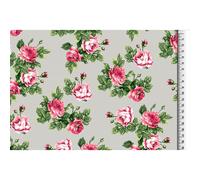 French Terry Stoff Rosen dunkel grau Druck (11,20 € pro 1 m)