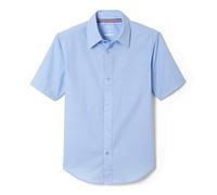 French Toast - Camisa clásica de Manga Corta para niño, confeccionada en popelín, Azul, 18