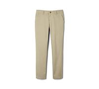 French Toast - Pantalón Recto de Sarga elástica Con Cintura Ajustable para niña, Verde Caqui, 16