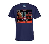 French Unicorn Kinder-T-Shirt Donkey Kong Gegen Mario, blau, für 4-Jährige