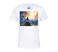 French Unicorn T-Shirt für Kinder, Unisex, Zelda Breath of The Wild Videospiele Japan, weiß, 12 Jahre