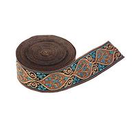 freneci 5 Meter Webborte Webband Jacquard Borte Trachtenborte Borduere Stickerei, Breite 3cm 6cm 8cm wählbar - 3 cm