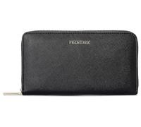 Frentree® Clutch Geldbörse Damen - Portemonnaie Damen 100% veganes Leder mit 16 Kartenfächern und Smartphonefach Herbst- und Winterfarben - Rabenschwarz