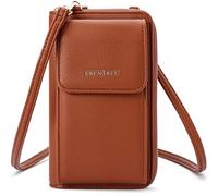Frentree Kleine Damen Umhängetasche Cross-Body Handtasche mit vielen Fächern, Geldbörse Portemonnaie mit Rundum-Reißverschluss, Handytasche Tasche
