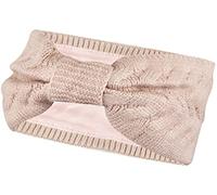 Frentree Stirnband gefüttertes Damen Strick Haarband, Mädchen Ohrenwärmer mit Schleife, warmes Fleece Innenfutter