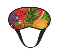 Fresh Fruits Schlafmaske mit Ananas-Druck, für Seitenschläfer, niedliche Verdunkelung, Augenmaske, Schattierungen, Abdeckung für Zuhause oder Reisen