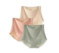 Fresh Seamless High Waist Butt Lift Panties,Nahtloses hoher Taille Po-Lift-Höschen,Damen Seamless Slip,Nahtlose Panties,Soft Stretch Unterwäsche,Butt Lifter Höschen für Damen (Rosa+Beige+Grün, XL)