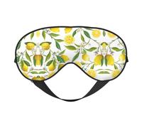 Fresh Tropical Lemons Augenmaske, doppelseitig, weich, Verdunkelung, Entspannung, Nulldruck, Nachtschlaf-Augenmaske