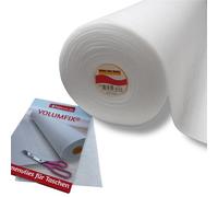 Freudenberg Volumenvlies H 630, 90 cm breit (Meterware) weiß Vlieseline Bügelvlies für Taschen, Mäppchen Kosmetiktasche + Handmuster VOLUMFIX