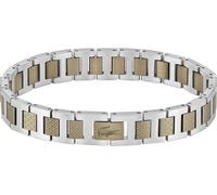 Freundschaftsarmband LACOSTE "Schmuck Parnterarmband METROPOLE", edelstahlfarben, ocker, Armbänder, Herren, 19cm, Edelstahl, Topseller (62784744-0) edelstahlfarben, ocker