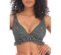 Freya Damen Check in Underwire High Apex Top Bikini, einfarbig, 75DD