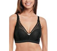 Freya Damen Daisy Soft Plunging Lace Bralette Plunge-BH, schwarz, X-Large