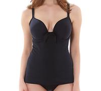 Freya Damen Deco Swim Underwire Molded Tankini Top Tankinioberteil, schwarz, G