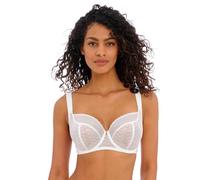Freya Damen Signature Balconette Bügel Plunge-BH, Durchsichtig, weiß, 85G