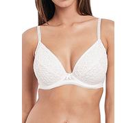 Freya Damen Soiree Lace Padded Plunge Bra Stiefe BH, weiß, 70DD