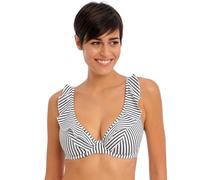 Freya Damen Standard Jewel Cove Bügel-Bikinioberteil mit hohem Apex, Streifen, Schwarz, 70F