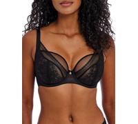 Freya Damen Sydnie Underwire High Apex Plunge Bra BH, Schwarz, 85E