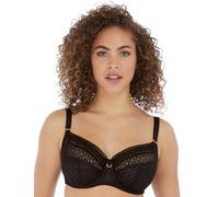 Freya Damen Viva bügel Seitlicher Unterstützung BH mit voller Abdeckung, Undurchsichtige, Spitze Noir, 70DD
