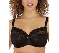 Freya Damen BH Viva – Bügel, Seitliche Stützen, Vollschalen, Spitze – Noir 80E